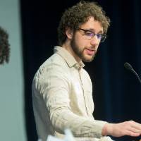 Emcee Jones at PSS luncheon